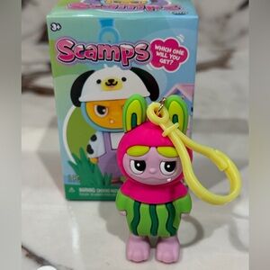 SCAMPS Monster Watermelon Bag Charm Clip On